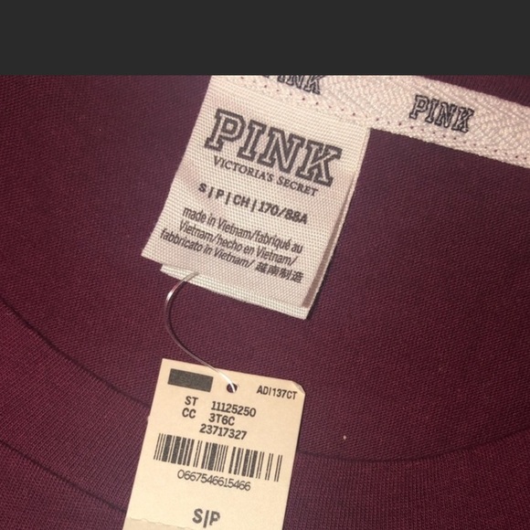 PINK Cropped Short Sleeve Tee - Picture 4 of 5